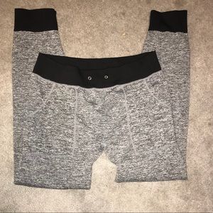 Heather Gray & Black Joggers
